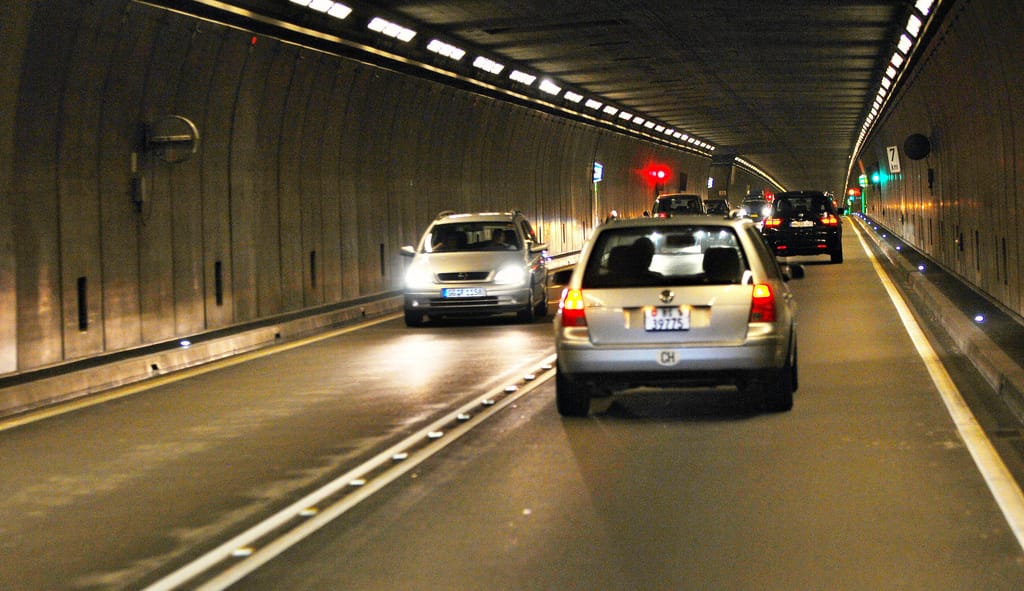 Saint Gotthard Tunnel Pass in Switzerland