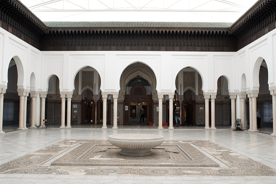 The courtyard of the Great Mosque in Paris