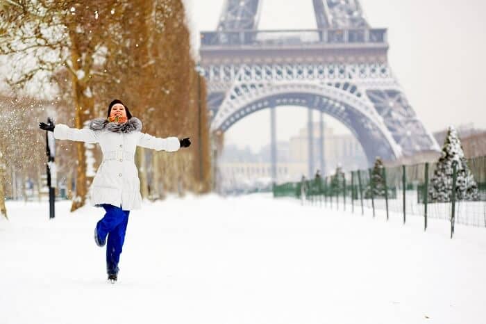 Paris saat winter